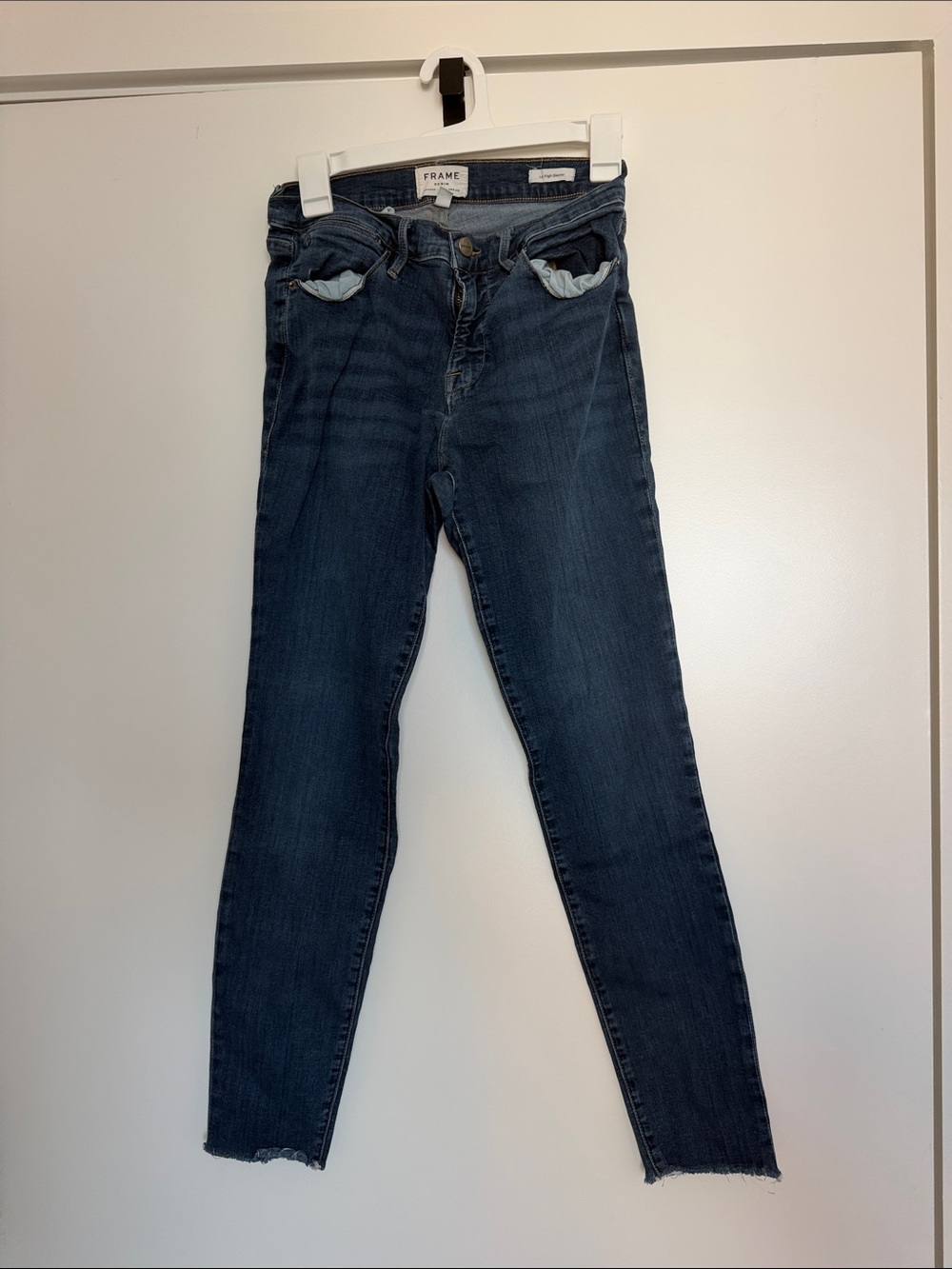 Frame Denim Navy Skinny Jeans